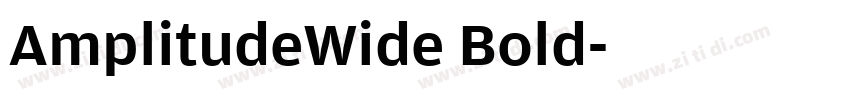 AmplitudeWide Bold字体转换